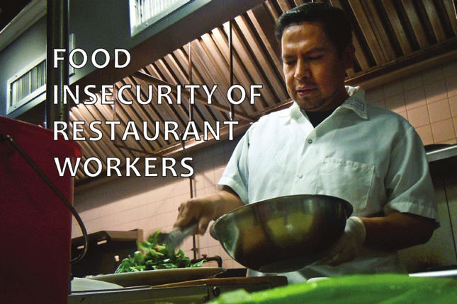 The cover to the Food Insecurity of Restaurant Workers report
