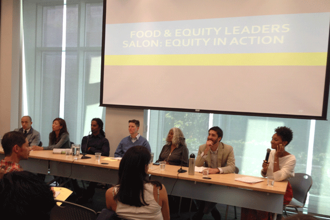 a panel discussion at the NYCFF equity forum